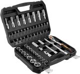 Набір інструментів Neo Tools, Набір торцевих головок, 58шт, 1/2", CrV, кейс