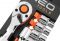 Набір торцевих головок Neo Tools, 12шт, 1/2", тріскачка 90 зубців, CrV