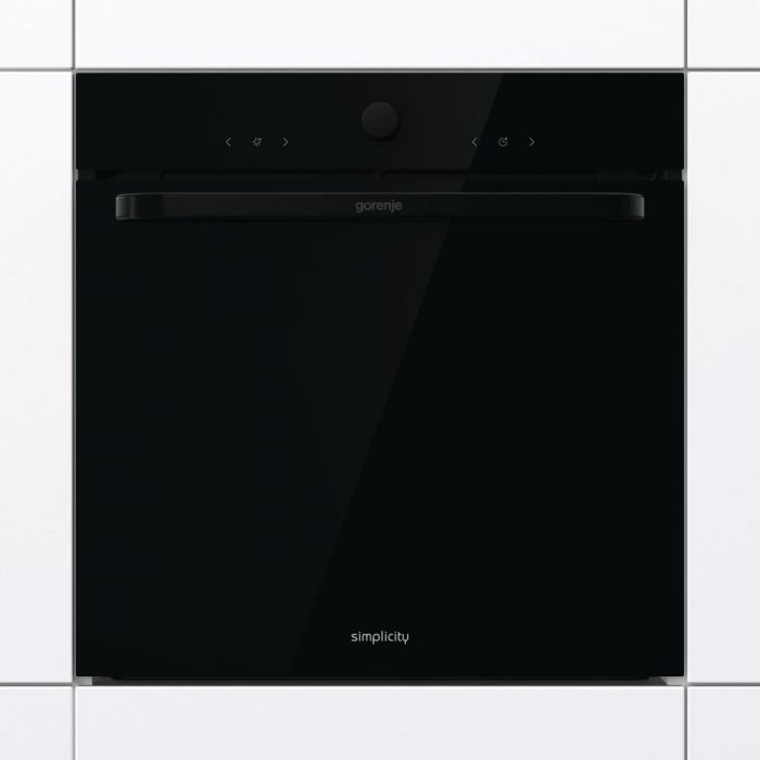 Духова шафа Gorenje електрична, 77л, A, пара, дисплей, макс.темпер.-300, чорний