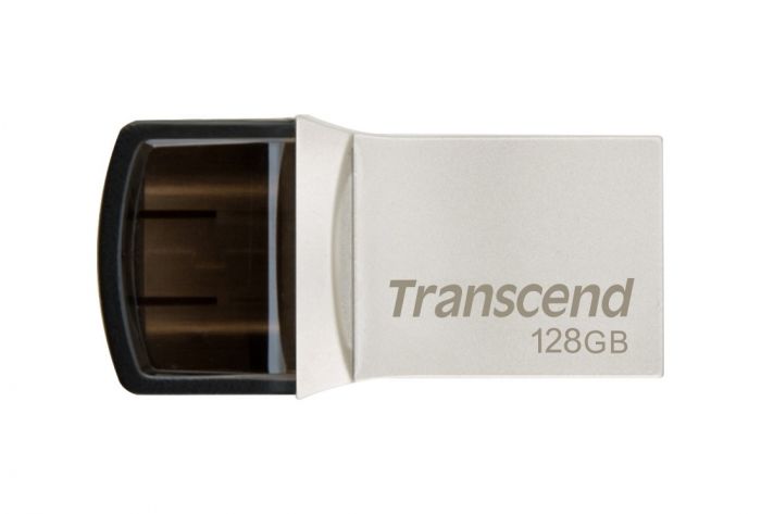 Накопичувач Transcend 128GB USB 3.1 Type-A + Type-C 890 R90/W30MB/s