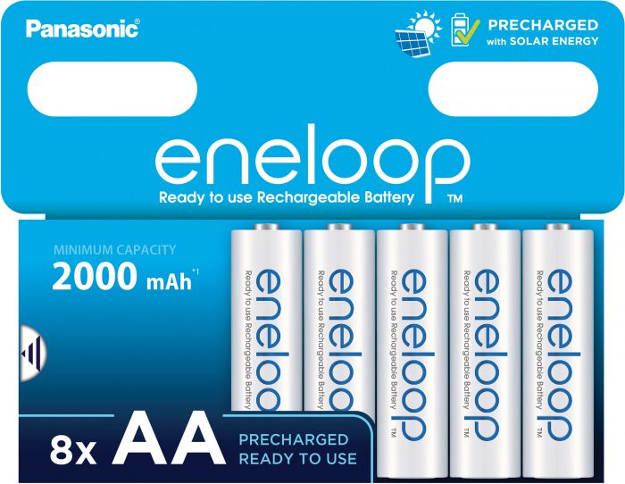 Акумулятор Panasonic Eneloop NI-MH  AA 2000 мАг, 8 шт.