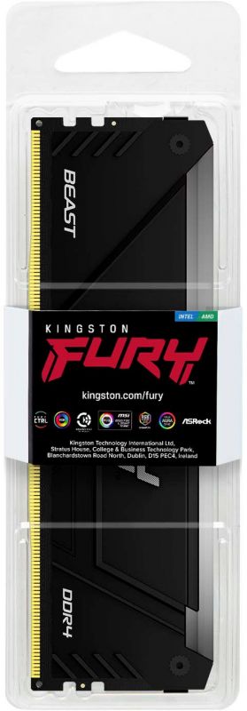 Пам'ять ПК Kingston DDR4   8GB 3200 FURY Beast RGB