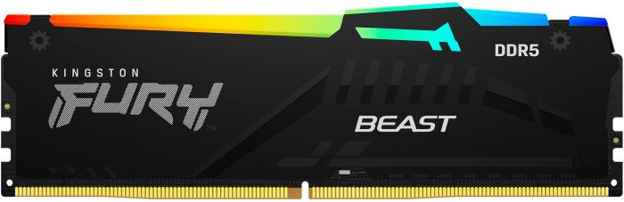 Пам'ять ПК Kingston DDR5 64GB KIT (32GBx2) 5600 FURY Beast RGB