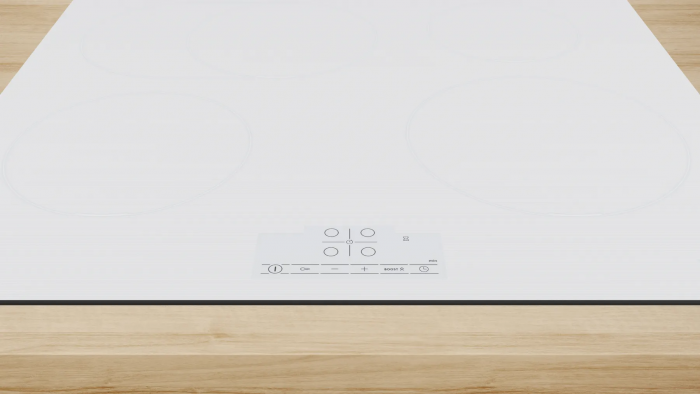 Варильна поверхня Bosch індукційна, 60см, розширена зона, білий