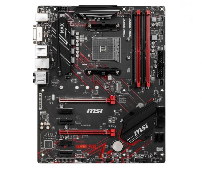 Материнcька плата MSI B450 GAMING PLUS MAX sAM4 B450 4xDDR4 HDMI DVI ATX