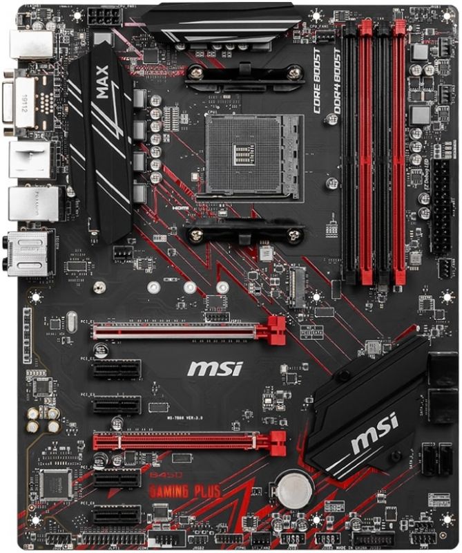 Материнcька плата MSI B450 GAMING PLUS MAX sAM4 B450 4xDDR4 HDMI DVI ATX