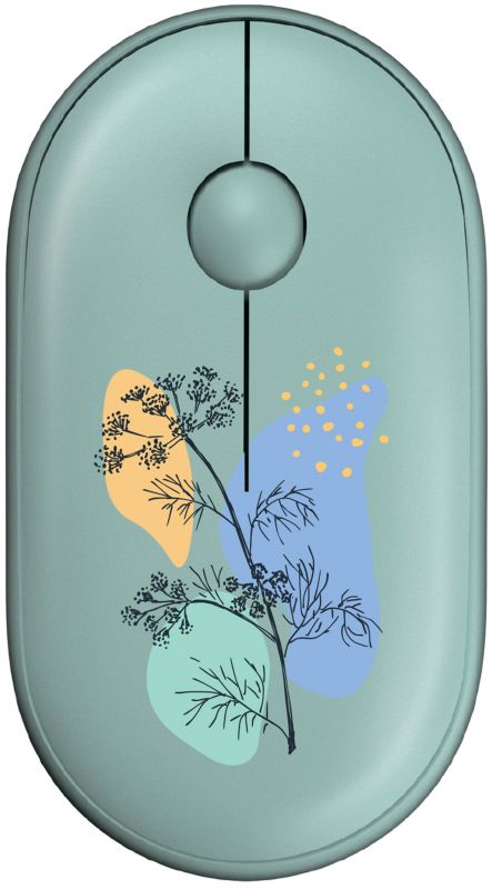 Миша 2E MF300 FLORA:DILL Silent WL BT, зелений