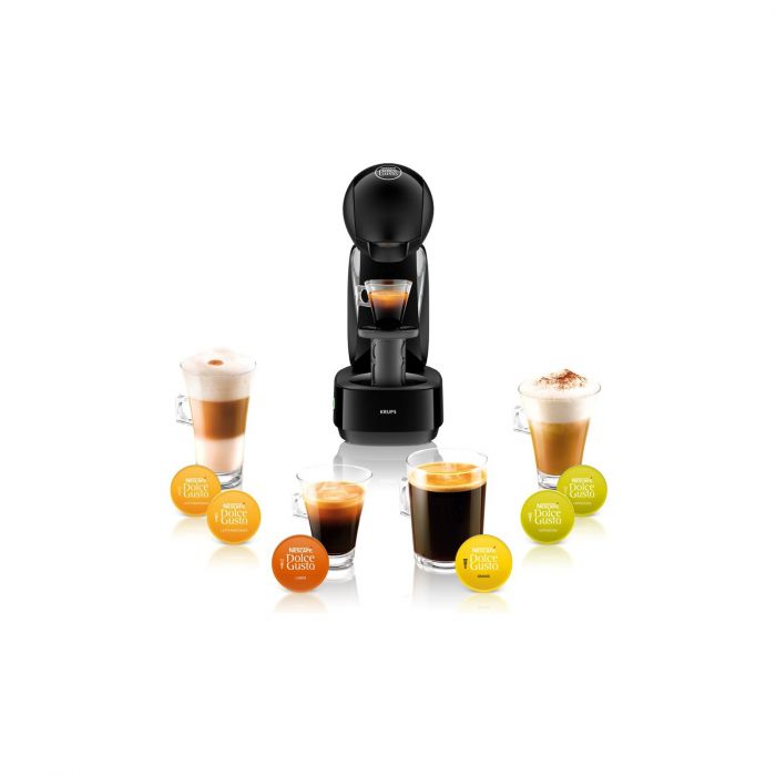 Кавоварка Krups капсульна Infinissima, 1.2л, капсули NESCAFE Dolce Gusto, чорний