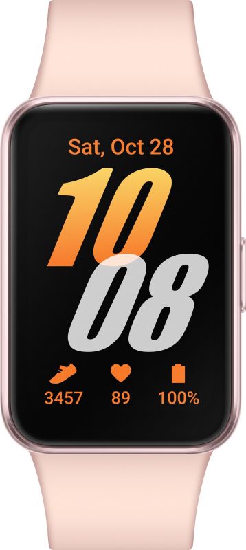 Фітнес-трекер Samsung Galaxy Fit 3 40мм (R390) 1.6', 256x402, AMOLED, BT 5.3, 16/256МБ, рожевий золотистий