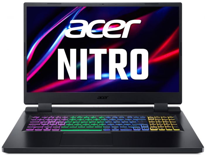 Ноутбук Acer Nitro 5 AN517-55 17.3" FHD IPS, Intel i7-12650H, 16GB, F1TB, NVD4060-8, Lin, чорний