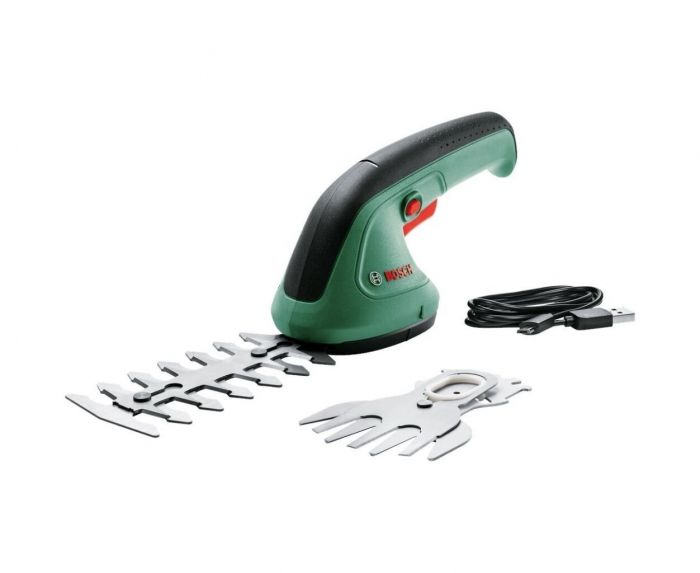 Кущоріз акумуляторний Bosch EasyShear, 3.6В, 1х1.5Аг, лезо 12см, крок різу 8мм, 0.5кг