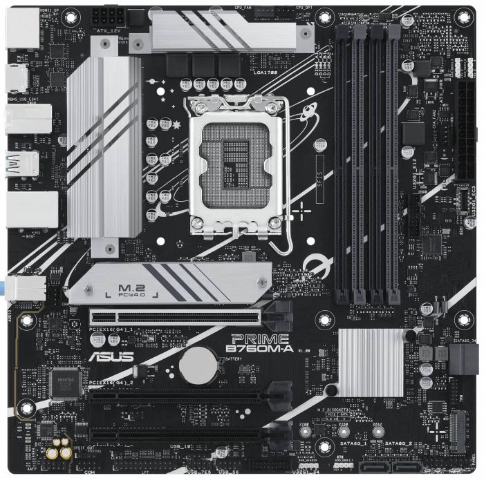 Материнcька плата ASUS PRIME B760M-A-CSM s1700 B760 4xDDR5 M.2 HDMI DP mATX CSM