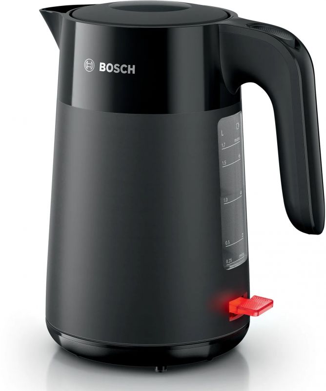 Електрочайник Bosch 1.7л, пластик, чорний