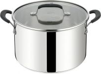 Каструля Tefal Jamie Oliver Home Cook, 8.4л, з кришкою, нержавіюча сталь, силікон