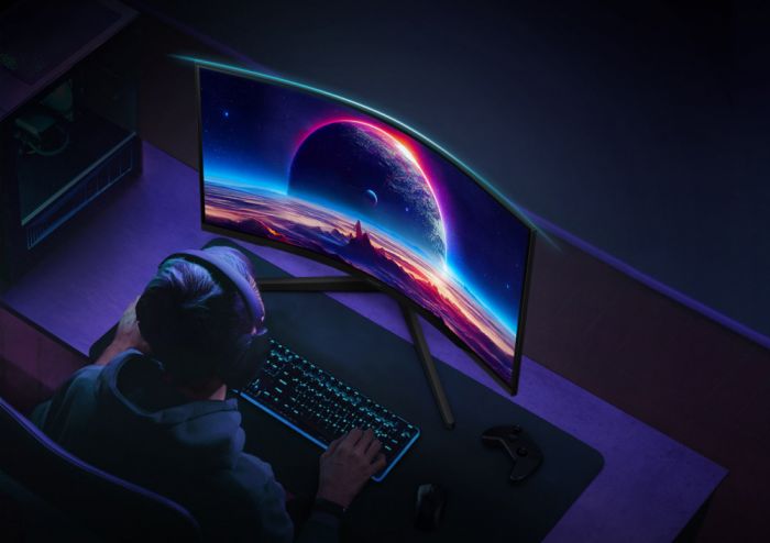 Монітор Samsung 27" Odyssey G55C 2xHDMI, DP, VA, 2560x1440, 165Hz, 1ms