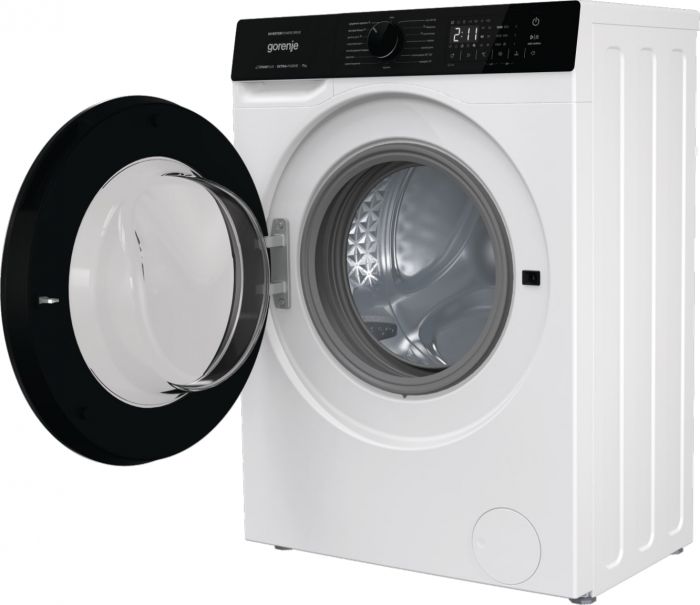 Пральна машина Gorenje фронтальна, 7кг, 1400, A+++, 47см, дисплей, пар, інвертор, білий