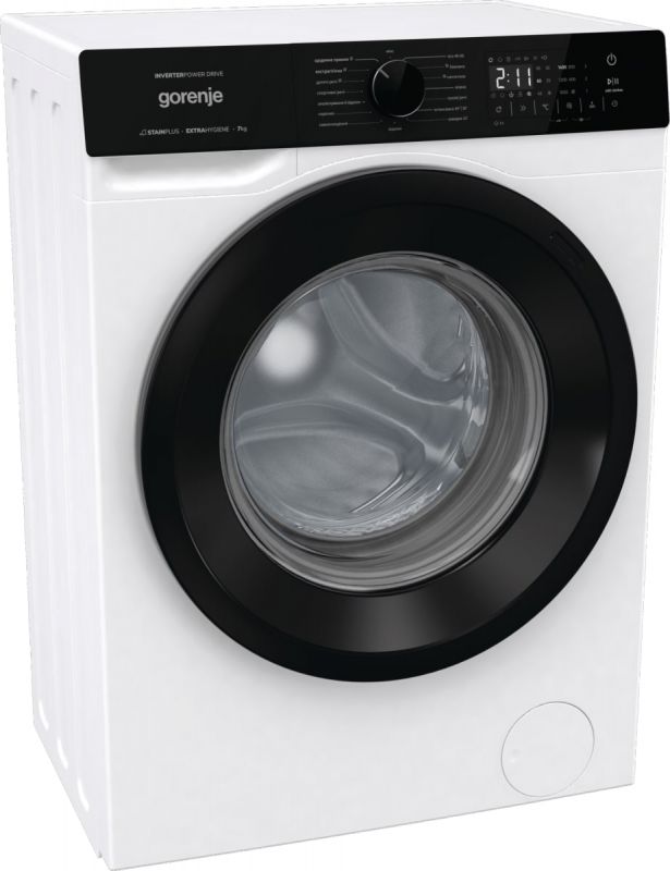 Пральна машина Gorenje фронтальна, 7кг, 1400, A+++, 47см, дисплей, пар, інвертор, білий