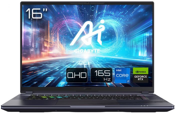 Ноутбук AORUS 16X 16.0 QHD 165Hz, Intel i7-13650HX, 16GB, F1TB, NVD4060-8, W11, чорний