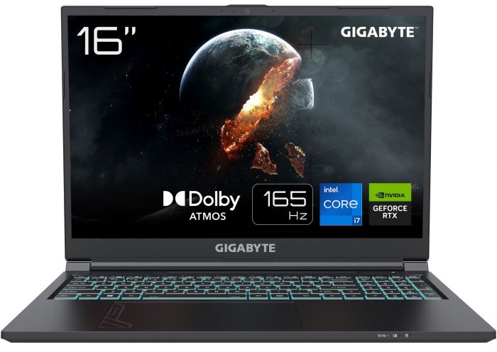 Ноутбук Gigabyte G6 16.0 FHD+ 165Hz, Intel i7-13620H, 16GB, F1TB, NVD4060-8, DOS, чорний