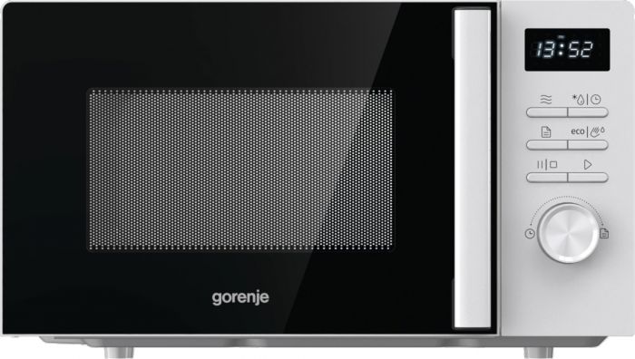 Мікрохвильова піч Gorenje, 20л, електр. керув., 800Вт, дисплей, білий