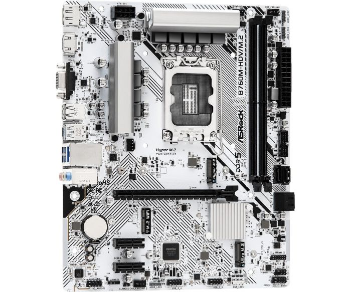 Материнська плата ASRock B760M-HDV/M.2 s1700 B760 2xDDR5 M.2 HDMI DP mATX