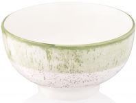 Салатник Ardesto Siena, 11.5см, порцеляна, біло-зелений