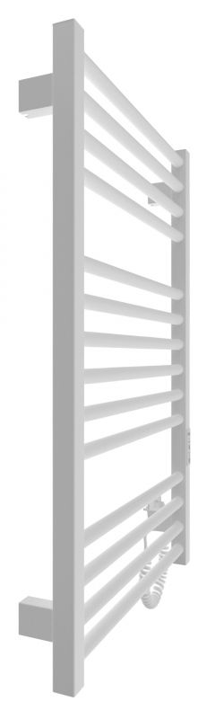 Рушникосушка Hygge Family електрична Derby, 770х530х80мм, таймер-регулятор, сталь, білий матовий