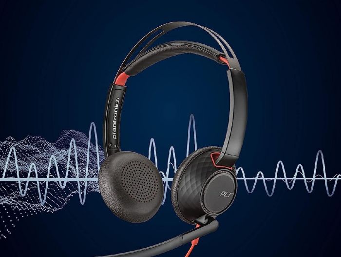 Гарнітура комп'ютерна стерео On-ear Poly Blackwire 5220, USB-A, USB-C, 3.5 мм, всеспрямований, noise canceling, чорний