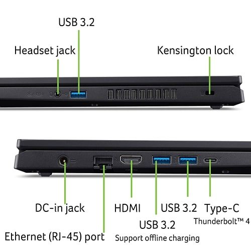 Ноутбук Acer Aspire 3D A3D15-71G 15.6" UHD IPS, Intel i5-13420H, 16GB, F1TB, NVD2050-4, Win11, чорний