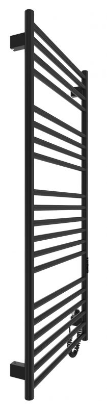 Рушникосушка Hygge Family електрична Greenwich, 1170х530х80мм, таймер-регулятор, сталь, чорний матовий