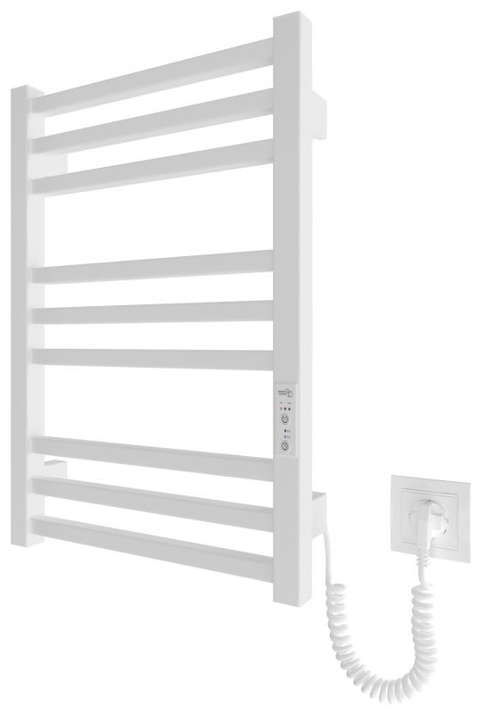 Рушникосушка Hygge Family електрична London, 570х430х80мм, таймер-регулятор, сталь, білий матовий