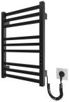 Рушникосушка Hygge Family електрична London, 570х430х80мм, таймер-регулятор, сталь, чорний матовий