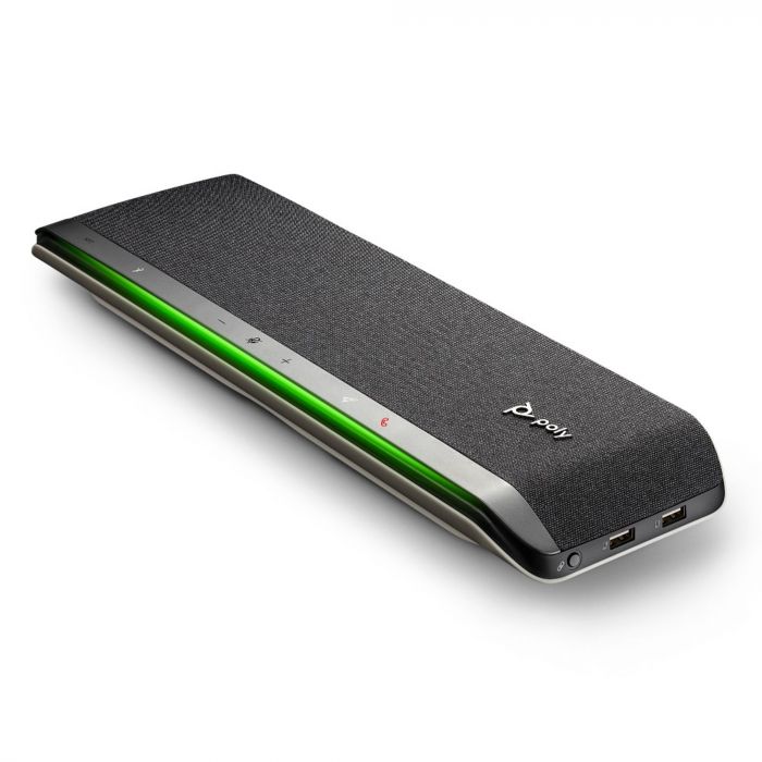 Спікерфон Poly Sync 60-M, сертифікат Microsoft Teams, 6 x Bi-Mic, радіус 3 м,  USB-A, USB-C, Bluetooth, сірий