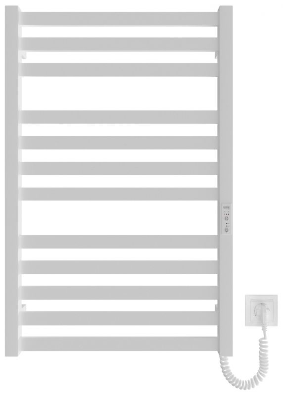 Рушникосушка Hygge Family електрична Oxford, 770х530х80мм, таймер-регулятор, сталь, білий матовий
