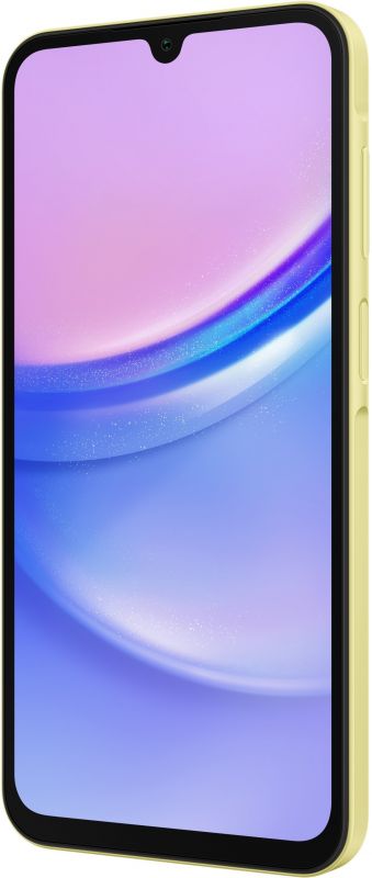 Смартфон Samsung Galaxy A15 (A155) 6.5" 8/256ГБ, 2SIM, 5000мА•год, жовтий