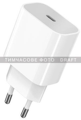 Зарядний пристрій мережевий 2E 25Вт USB-C PD, білий