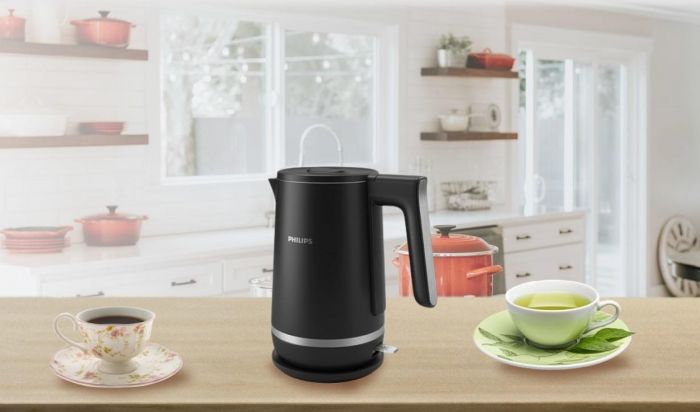 Електрочайник Philips Double Walled Kettle, 1.7л, Strix, з повійними стінками, чорний