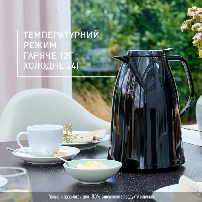 Термоглечик Tefal Mambo, 1.5л, пластик, чорний