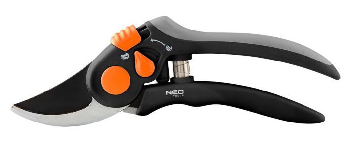 Секатор площинний Neo Tools, d різу 18мм, 200мм, 248г