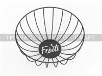 Кошик  Ardesto Midori 28х28х13см, метал, чорний