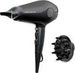 Фен Rowenta Ultra Silence, 2100Вт, 3 режими, іонізація, хол. обдув, чорний