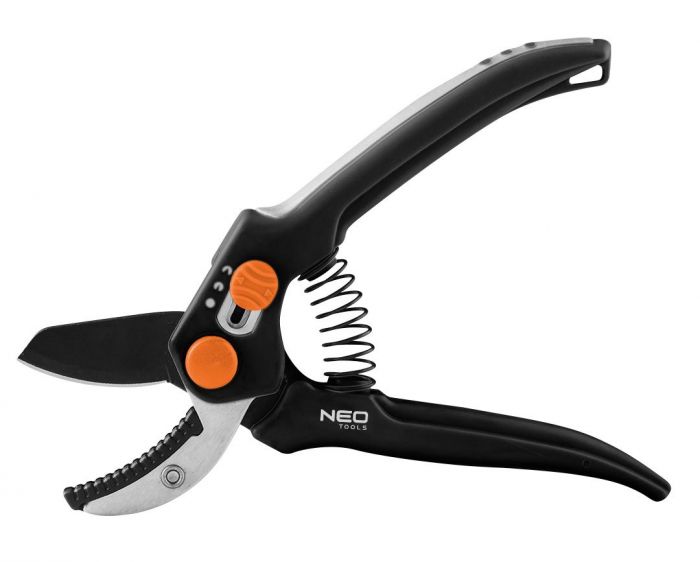 Секатор контактний Neo Tools, d різу 15мм, 185мм, 169г