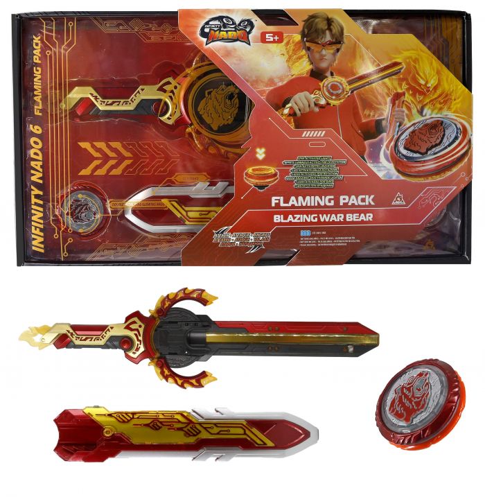 Дзиґа Infinity Nado VI Flaming Pack Палаючий Бойовий Ведмідь (Blazing War Bear)