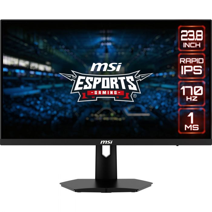 Монітор MSI 23.8" G244F 2xHDMI, DP, Audio, IPS, 170Hz, 1ms, sRGB 122%, FreeSync