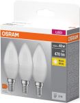 Набір ламп 3шт OSRAM LED E14 4.9Вт 2700К 470Лм B40