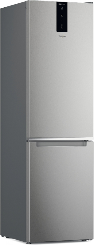 Холодильник Whirlpool з нижн. мороз., 202.7x59.6х67.8, холод.відд.-263л, мороз.відд.-104л, 2дв., А++, NF, інв., дисплей, зона нульова, нерж