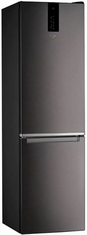Холодильник Whirlpool з нижн. мороз., 201x59.5х66.3, холод.відд.-251л, мороз.відд.-97л, 2дв., А+++, NF, інв., дисплей, зона нульова, чорний