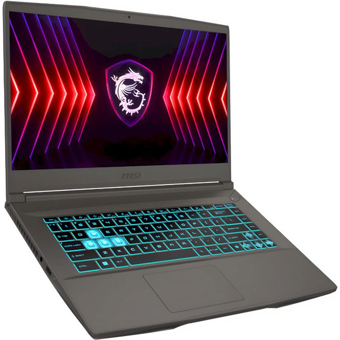 Ноутбук MSI Thin 15.6 FHD, Intel i7-12650H, 16GB, F512GB, NVD4050-6, DOS, чорний