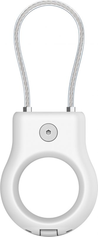 Тримач Belkin Secure Holder with Wire Cable AirTag, білий