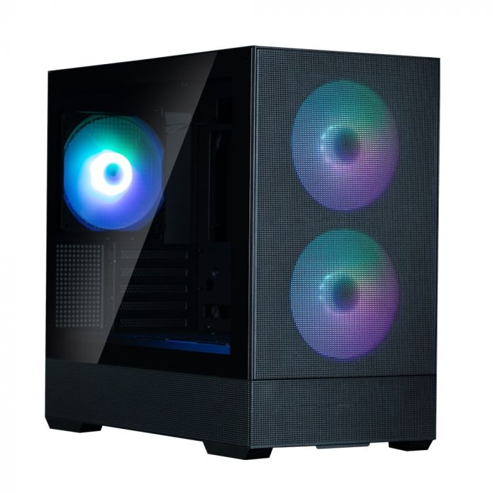 Корпус Zalman P30 Air без БЖ, 1xUSB3.0, 1xUSBType-C, 3x140мм ARGB, VGA 392мм, LCS ready, TG Side Panel, mATX, чорний
